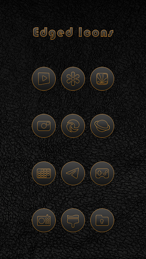 Edged Orange Icons Screenshot 2