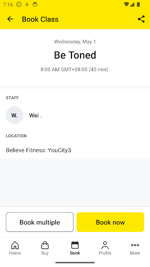 Believe Fitness Asia Screenshot 2