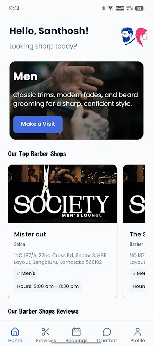 MyBarber Screenshot 2