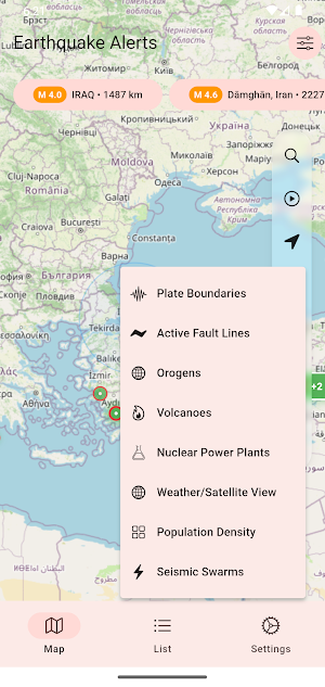 Earthquake Alerts: Live Map Screenshot 3