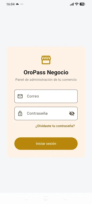 OroPass Negocio Screenshot 1