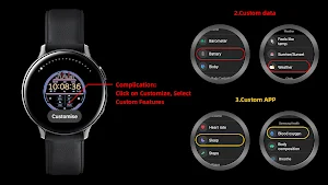 Toner Fluorescence For Wear OS Screenshot 1