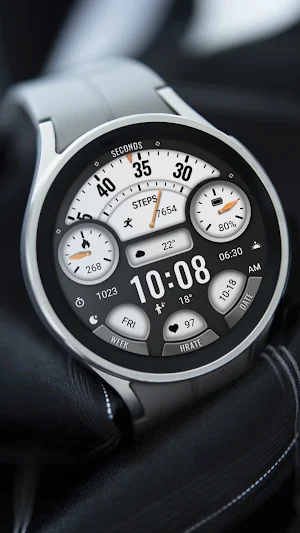 Hollow Black White ZKin Watch Screenshot 1