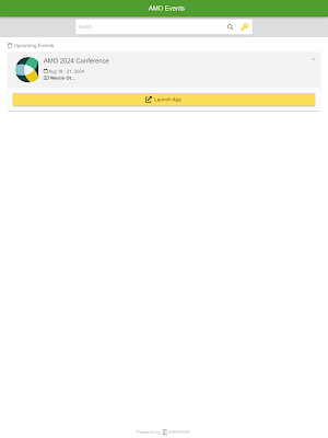 AMO Events Screenshot 2