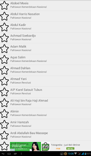 Pahlawan Nasional Indonesia Screenshot 1
