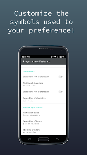 Programmers keyboard Screenshot 1