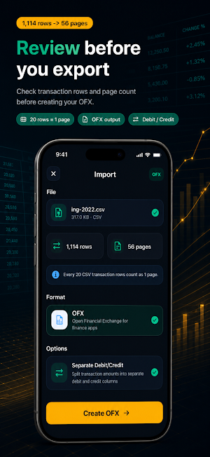 CSV to OFX Converter Screenshot 2