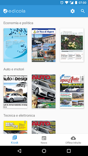 e-dicola, kiosk and magazines Screenshot 0