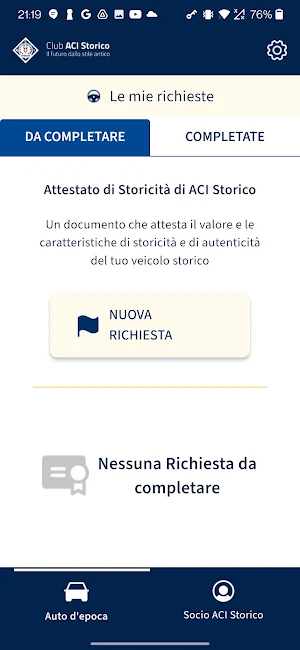 Registro ACI Storico Screenshot 0