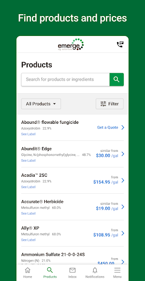 Emerge Ag Solutions Connect Screenshot 1