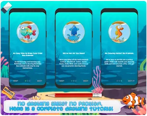 Learn to Draw Chibi Sea Animal Screenshot 1