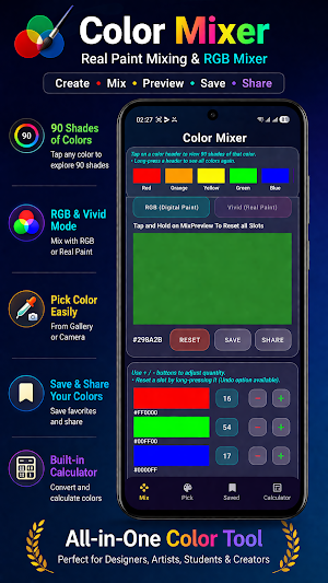 Color Mixer: Real Paint Match Screenshot 3