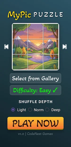 MyPic: Custom Photo Puzzle Screenshot 1