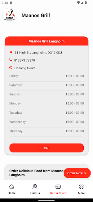Maanos Grill Langholm Screenshot 3