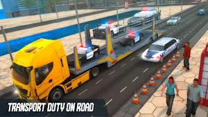 US Police Multi Level Car Transporter Truck 2020 Screenshot 3