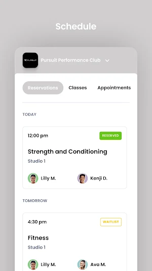 Pursuit Performance Club Screenshot 2