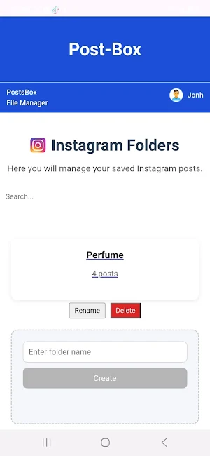 Posts Box Screenshot 3