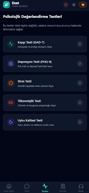 Dost - Zihin Rehberi Screenshot 3