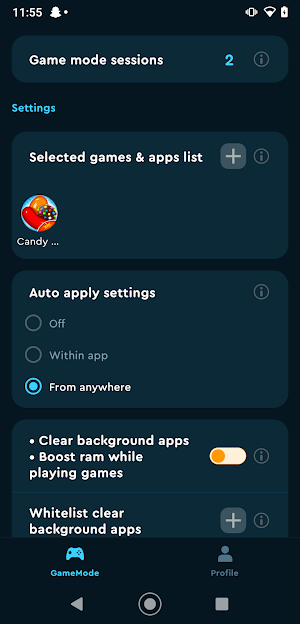 GameModeX - Game Booster PRO Screenshot 0