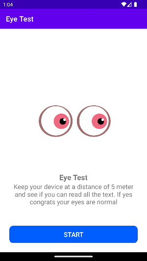 Eye Test Exam Screenshot 1