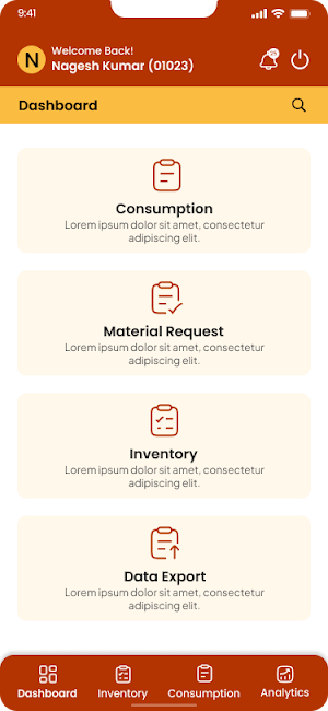 Bavya Consumption Screenshot 1
