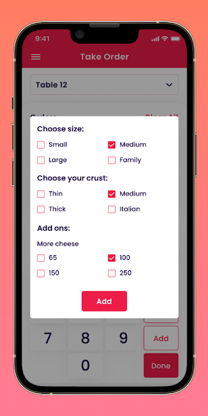 FoodBank Waiter App Screenshot 1
