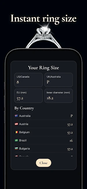 Ring Sizer: Ring Size Screenshot 2