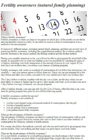 Fertility Awareness Tutorial Screenshot 1