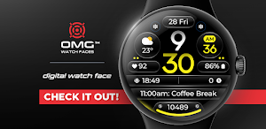 OMG 345 Digital Watch Face Screenshot 0