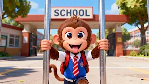 Monkey School Prankster Game Screenshot 1