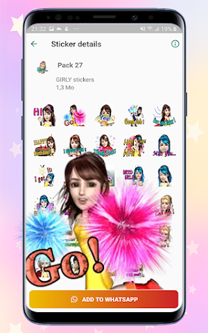 Girly Stickers WAStickerApps Screenshot 3