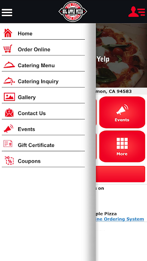 San Ramon's Big Apple Pizza Screenshot 1