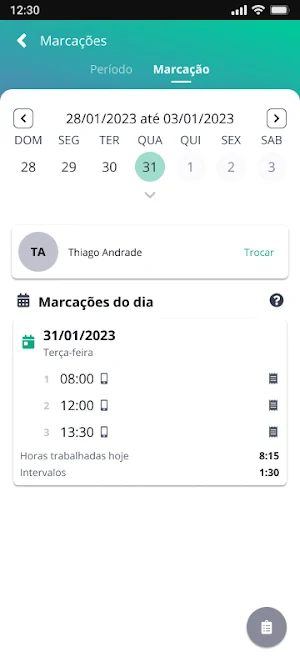 Ponto múltiplo | Senior HCM Screenshot 2