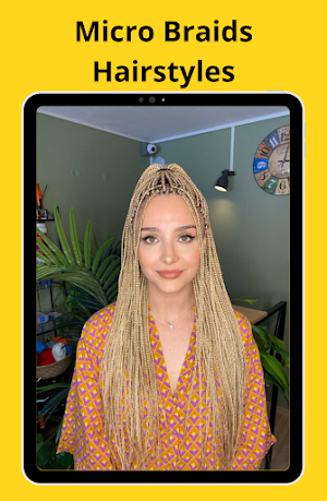 Micro Braids Hairstyles Screenshot 1