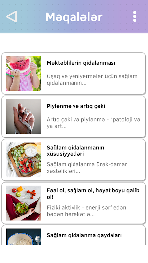 Sağlam qida Screenshot 3