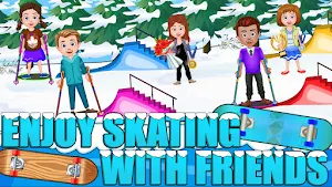 My Family Town Ski Resort Fun Screenshot 1