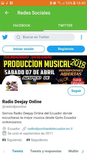 Radio Djs Online Del Ecuador Screenshot 3