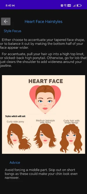 Face Shape Detect & Style Screenshot 1