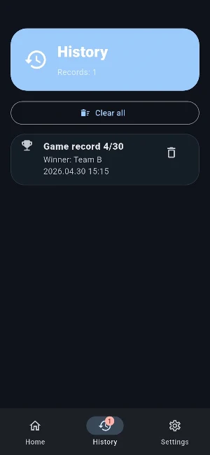 Score Counter Team Board Screenshot 2