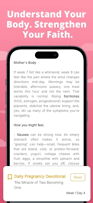 Christian Pregnancy Tracker Screenshot 2