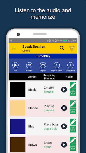 Speak Bosnian : Learn Bosnian Language Offline Screenshot 1