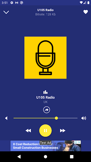 U105 Radio Station Player UK Screenshot 0