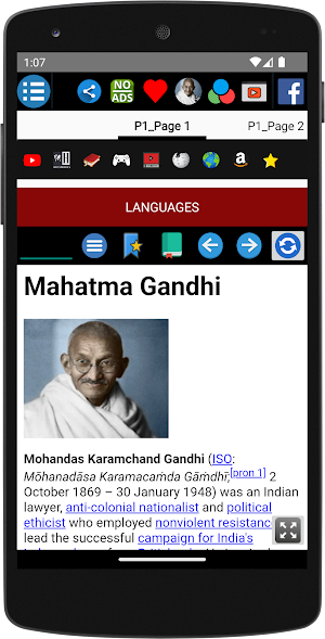 Mahatma Gandhi - Biography Screenshot 1