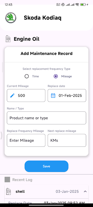 Skoda Kodiaq Manuals and Logs Screenshot 2