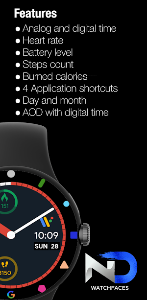 Pixel Hybrid Watch Face Screenshot 3