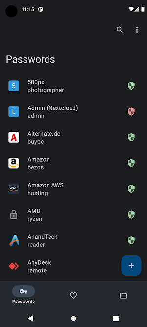 Nextcloud Passwords Screenshot 3
