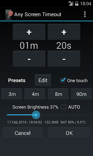Any Screen Timeout Screenshot 0