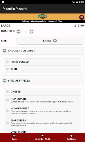 Pizzoli's Pizzeria Screenshot 2
