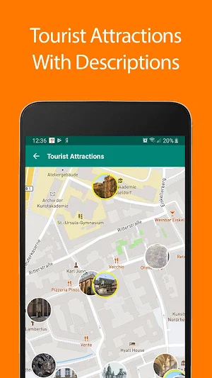 Dusseldorf Offline Map and Travel Guide Screenshot 0