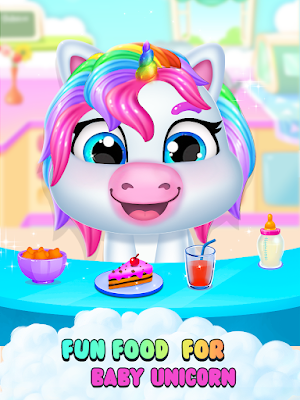 Unicorn Mom & Newborn - Babysitter Game Screenshot 3